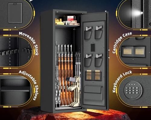 Omelaza 12-16 Rifle Gun Safe With Keypad