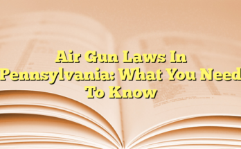 Air Gun Laws In Pennsylvania: What You Need To Know