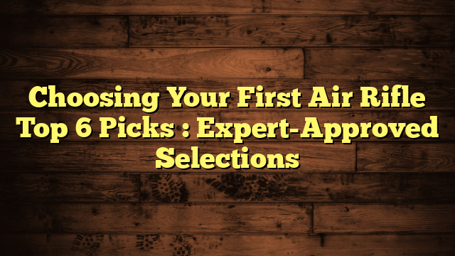 Choosing Your First Air Rifle Top 6 Picks : Expert-Approved Selections