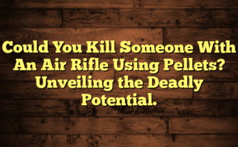 Could You Kill Someone With An Air Rifle Using Pellets? Unveiling the Deadly Potential.