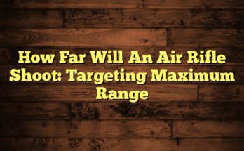 How Far Will An Air Rifle Shoot: Targeting Maximum Range